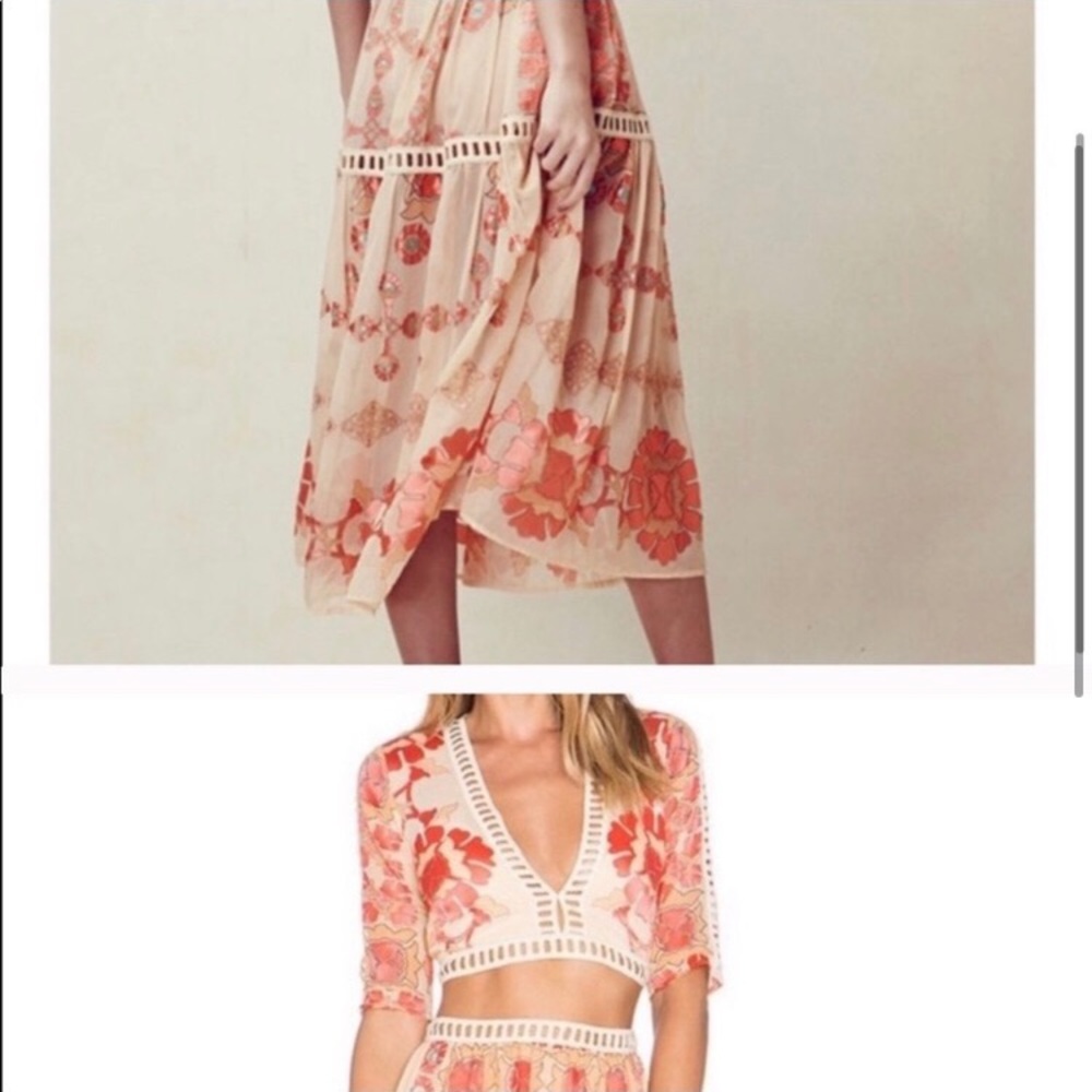 For Love & Lemons Barcelona Set - Top/Skirt NWT S - Picture 8 of 16